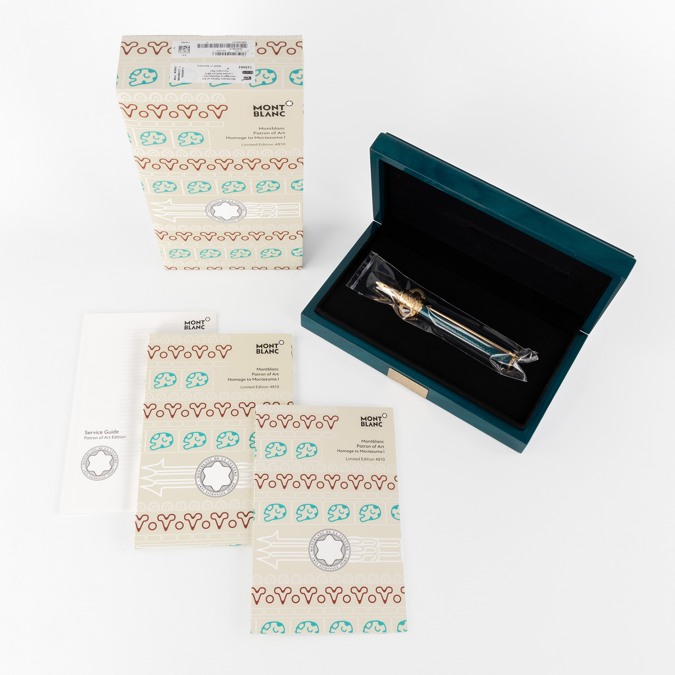 Montblanc, Patron of Art, Homage to Moctezuma, a fountain pen. Limited edition 4810. (W:14.5 cm)